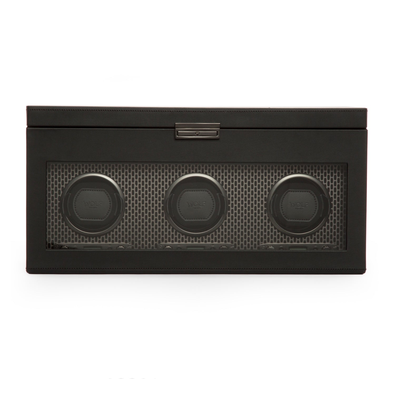 Wolf - Axis Triple Watch Winder with Storage | 469403 - Watchwindersplus