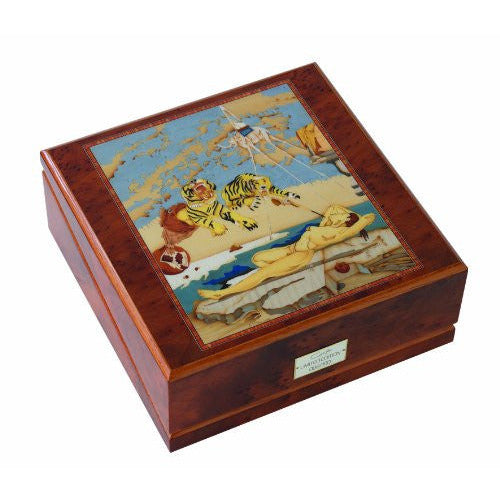 Orbita Giglio Dali 3 Watch Winder With Inlaid Veneers - Watchwindersplus