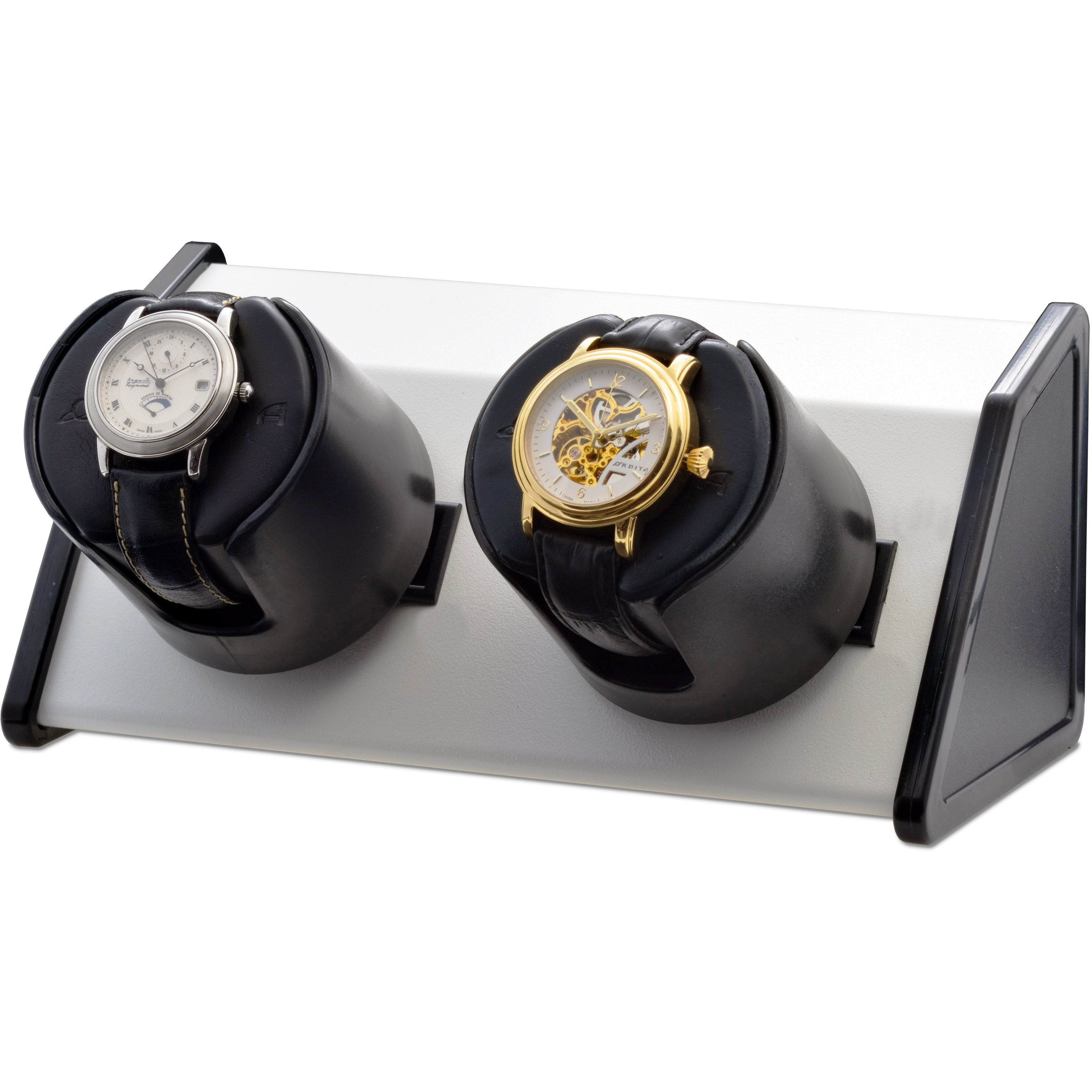 Orbita Sparta 2-Unit  Watch Winder in Bold White - Watchwindersplus