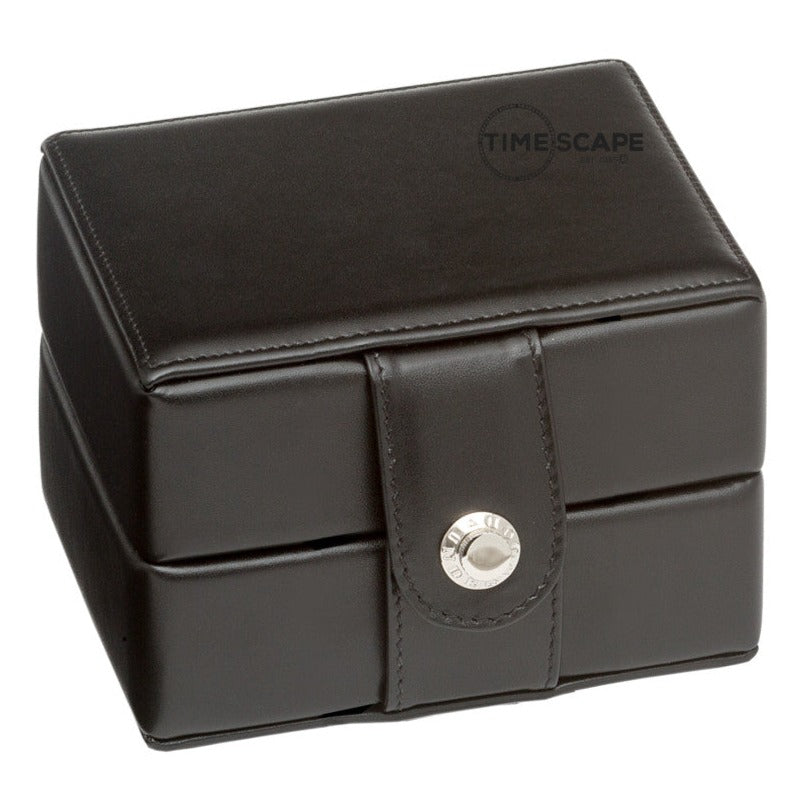 Underwood - Single Watch Storage Box | UN214 Single Watch Storage Case - Grain Croco / Black / Leather