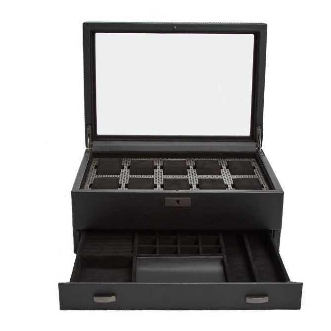 Wolf - Axis 10-Unit Watch Box w Storage | 488203