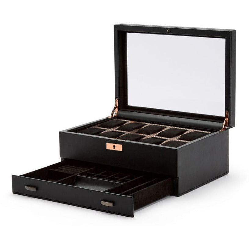Wolf - Axis 10-Unit Watch Box w Storage | 488216