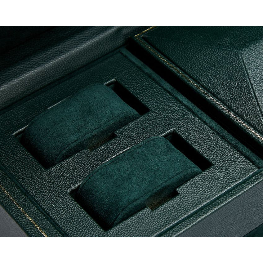 Wolf - British Racing Green Triple Watch Winder | 792341 - Watchwindersplus