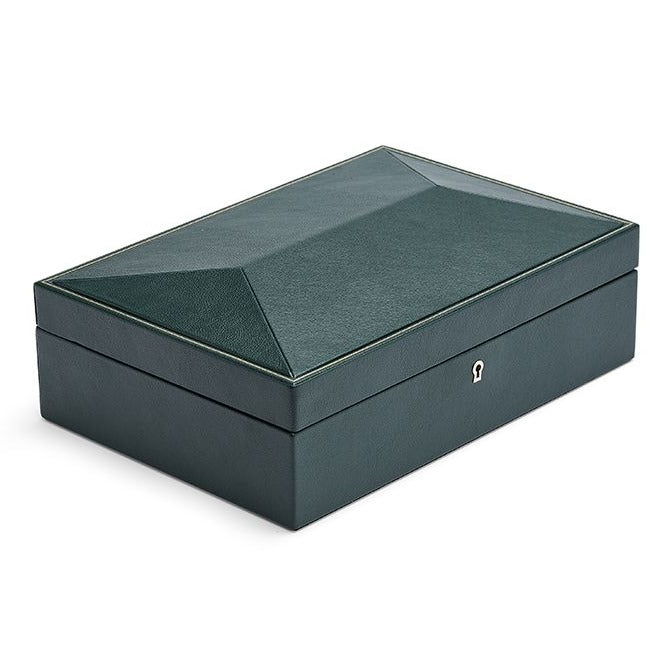 Wolf - British Racing Green 10-Unit Watch Box | 792741 - Watchwindersplus