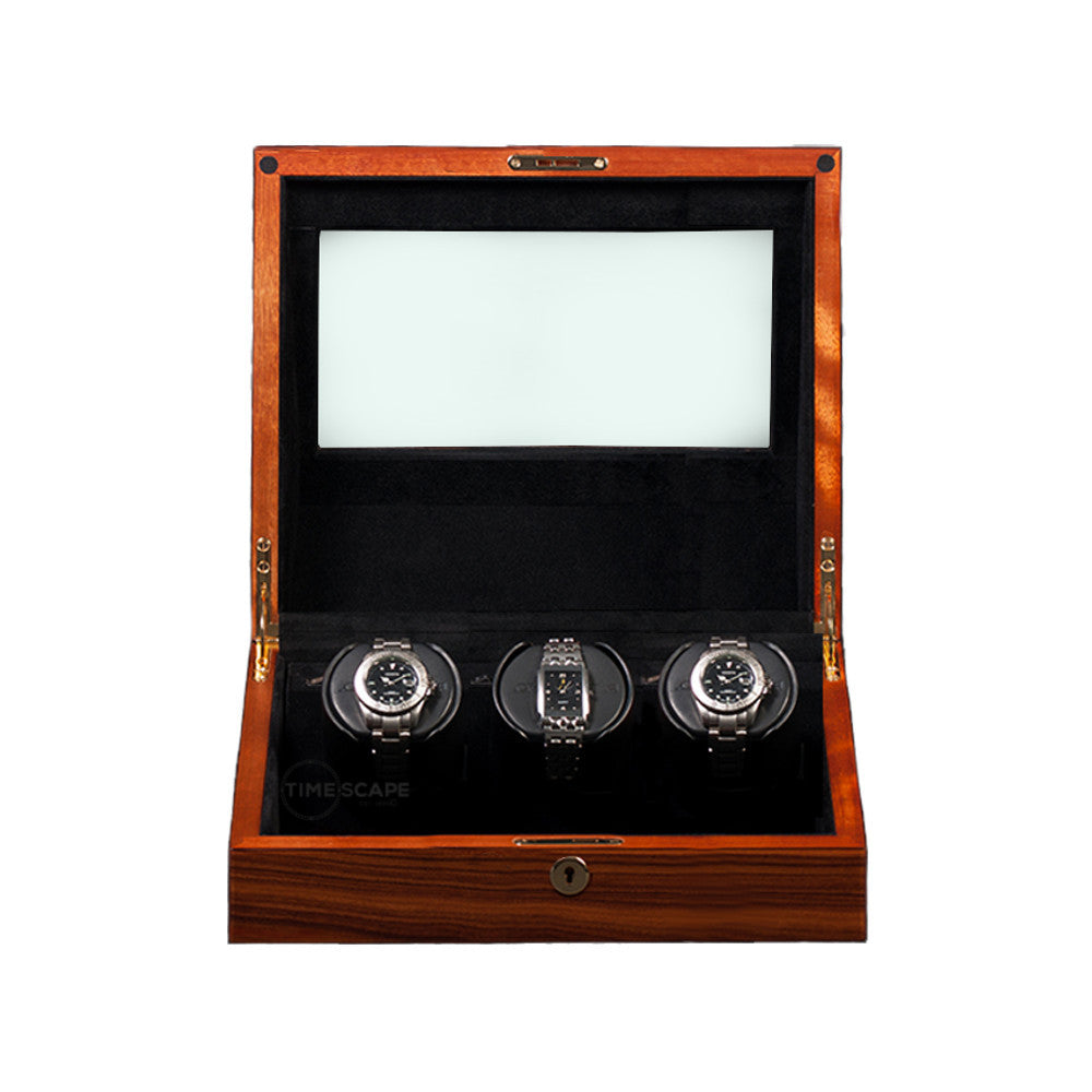 Orbita Siena 3-Unit Watch Winder in Teakwood