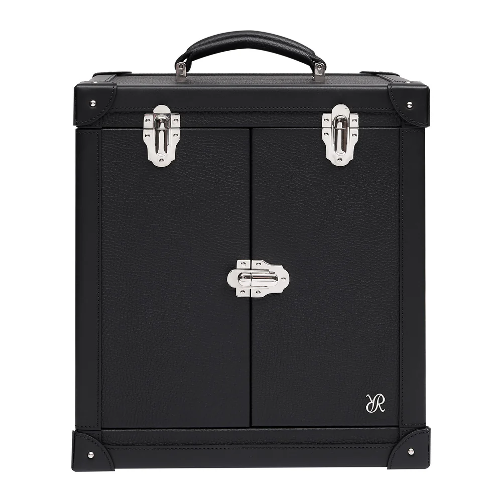 Rapport - Deluxe Jewelry Trunk in Black Leather | BR108