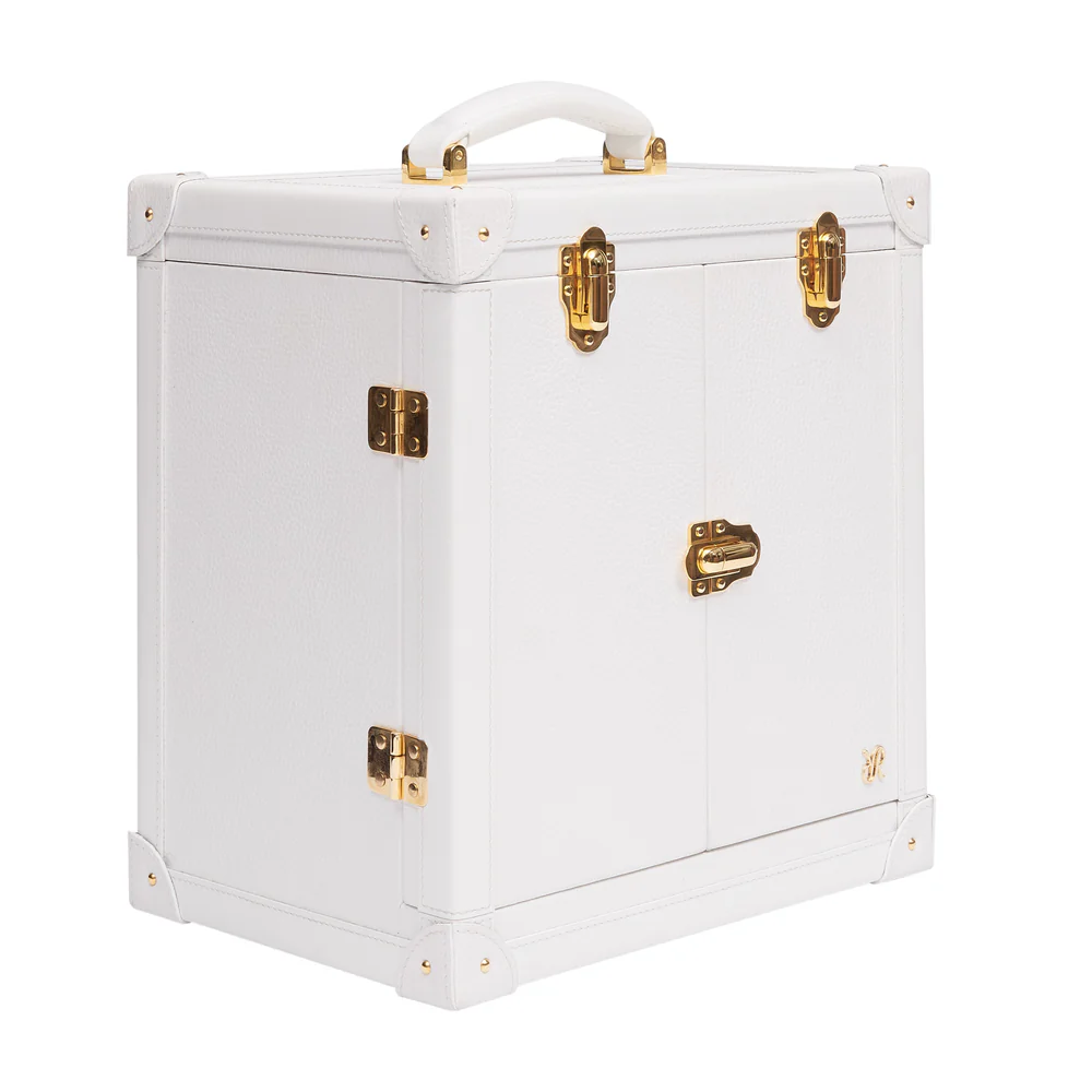 Rapport - Deluxe Jewelry Trunk in White Leather | BR109