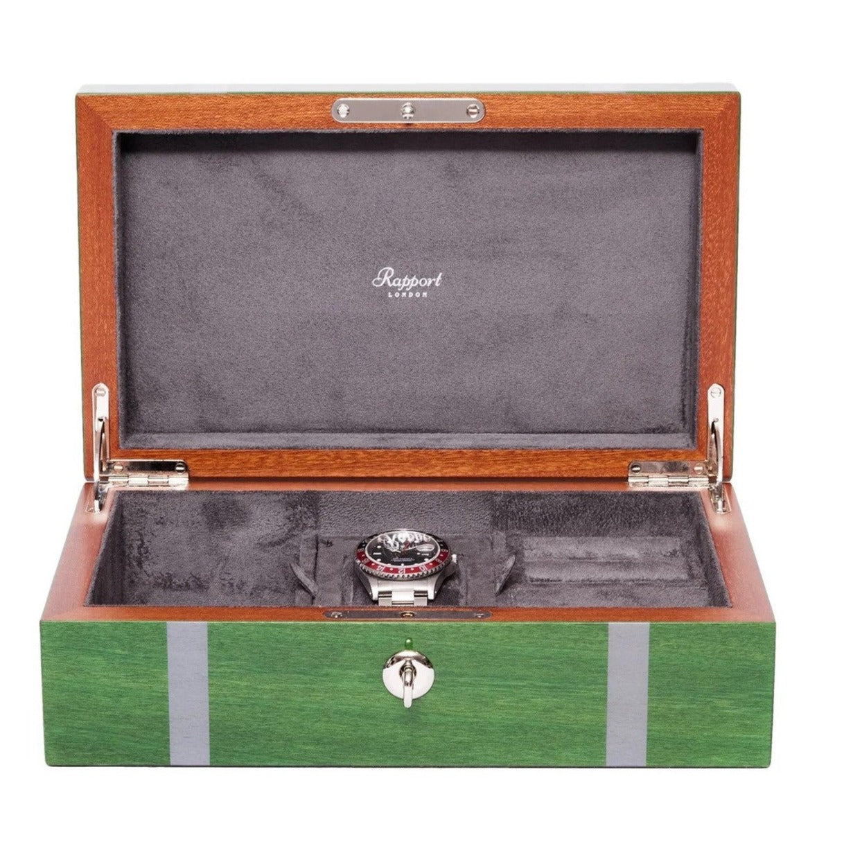 Rapport - Carnaby Multi-Storage Watch Box in Green Lacquer | J168