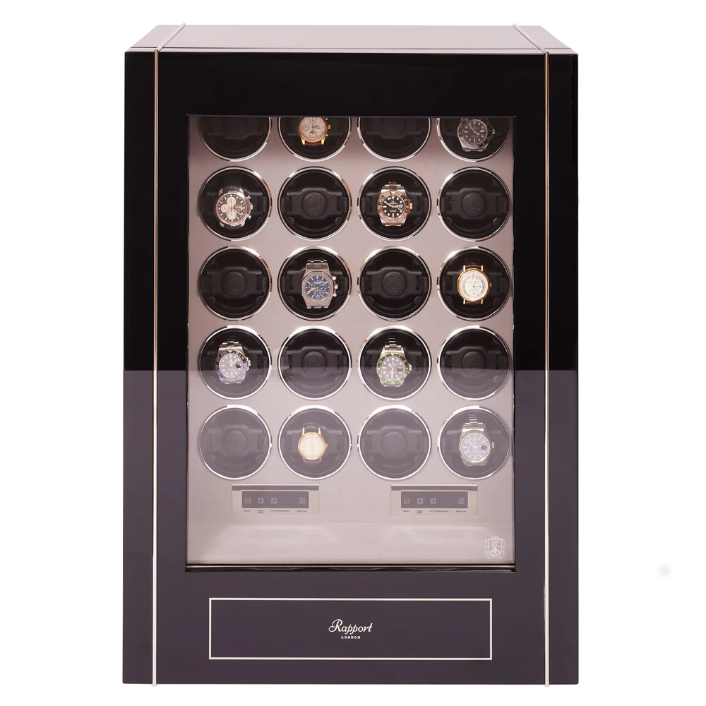 Rapport - Paramount 20-Unit Watch Winder in Ebony | W220