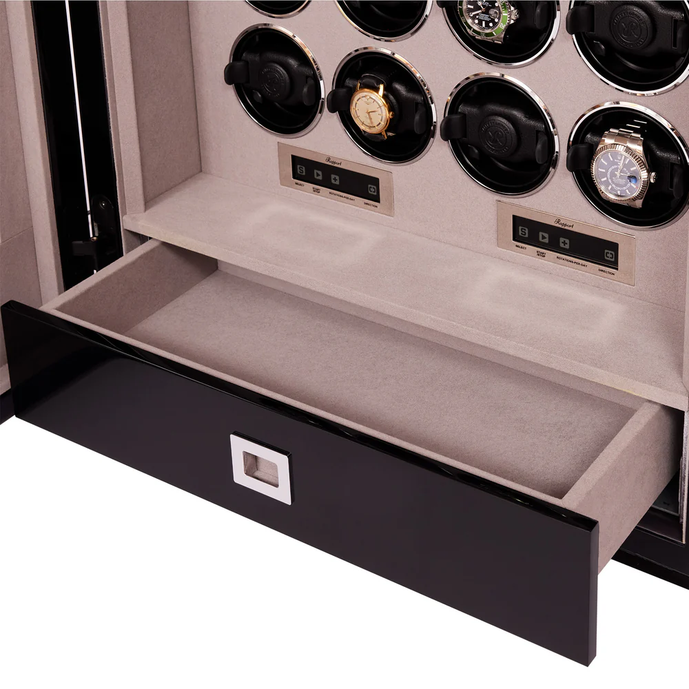 Rapport - Paramount 20-Unit Watch Winder in Ebony | W220