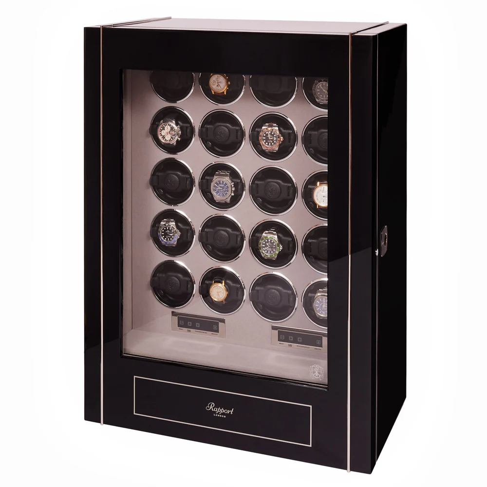 Rapport - Paramount 20-Unit Watch Winder in Ebony | W220