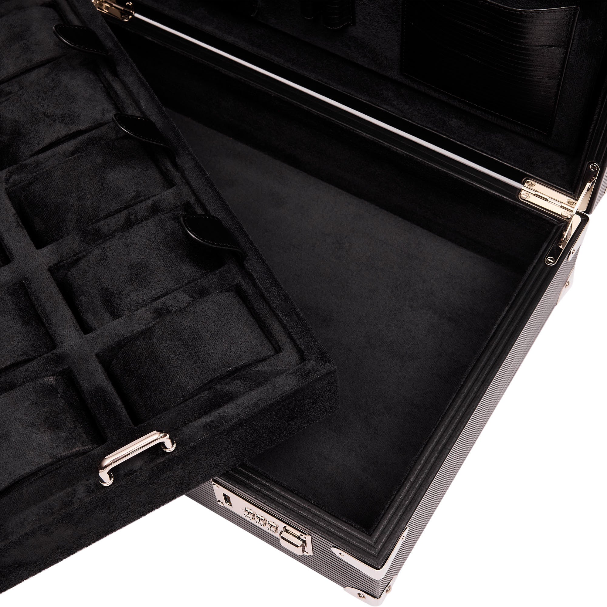 Rapport - Nova 10 Watch Briefcase in Black Leather | D344