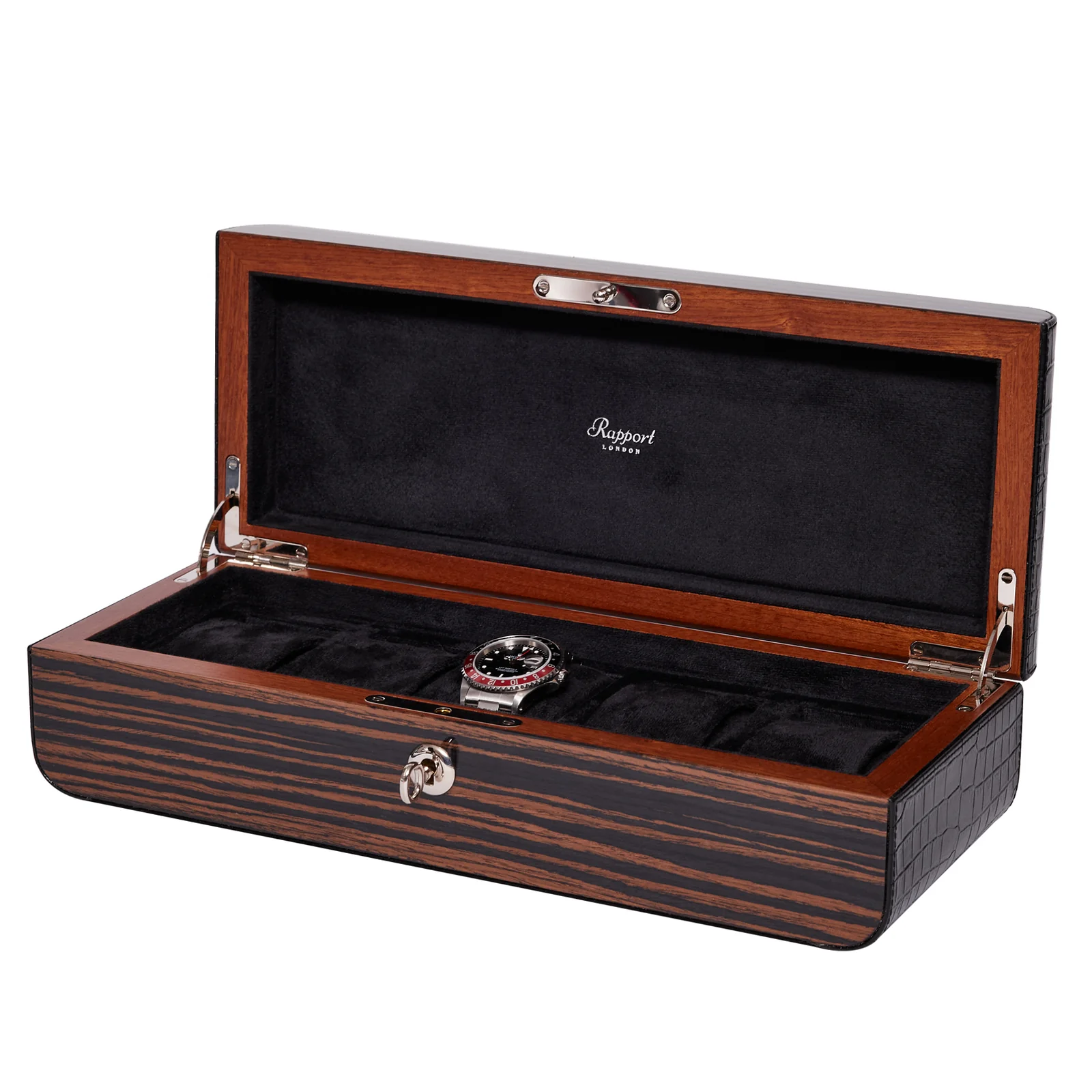 Rapport - Mayfair 5 Watch Box in Macassar | L276