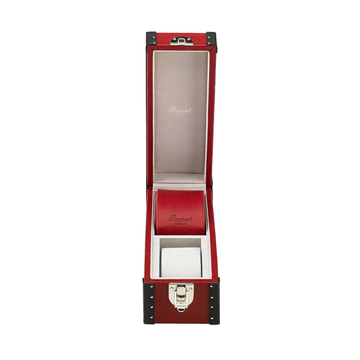 Rapport - Kensington Multi-Storage Watch Case in Red Leather | L330