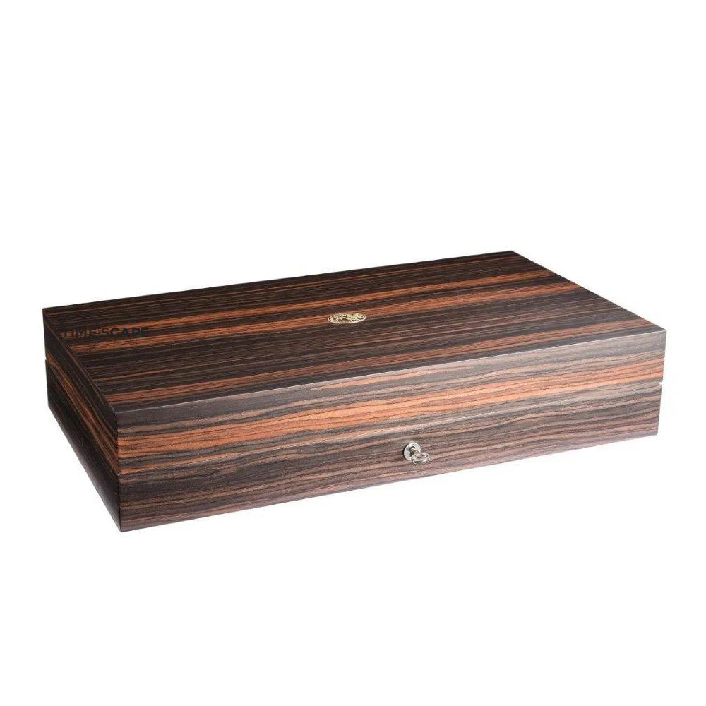 Underwood - 6 Watch Collector Macassar Case and Cufflinks Spaces | UN/243