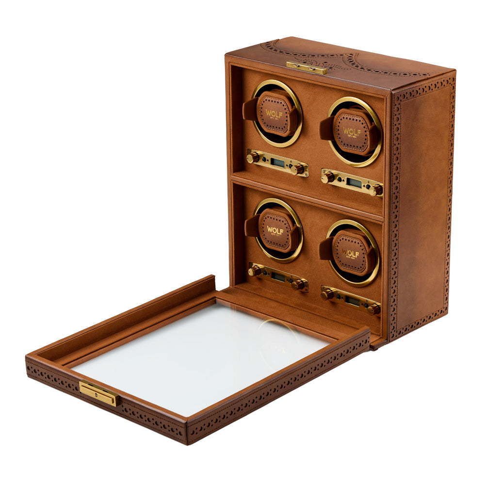 Wolf - Brogue 4-Unit Watch Winder | 440406