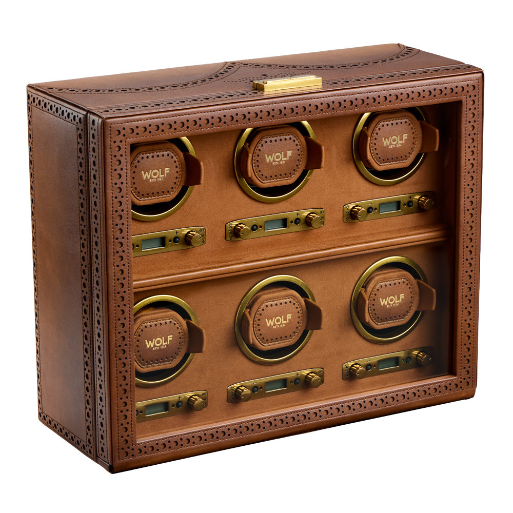 Wolf - Brogue 6-Unit Watch Winder | 440606