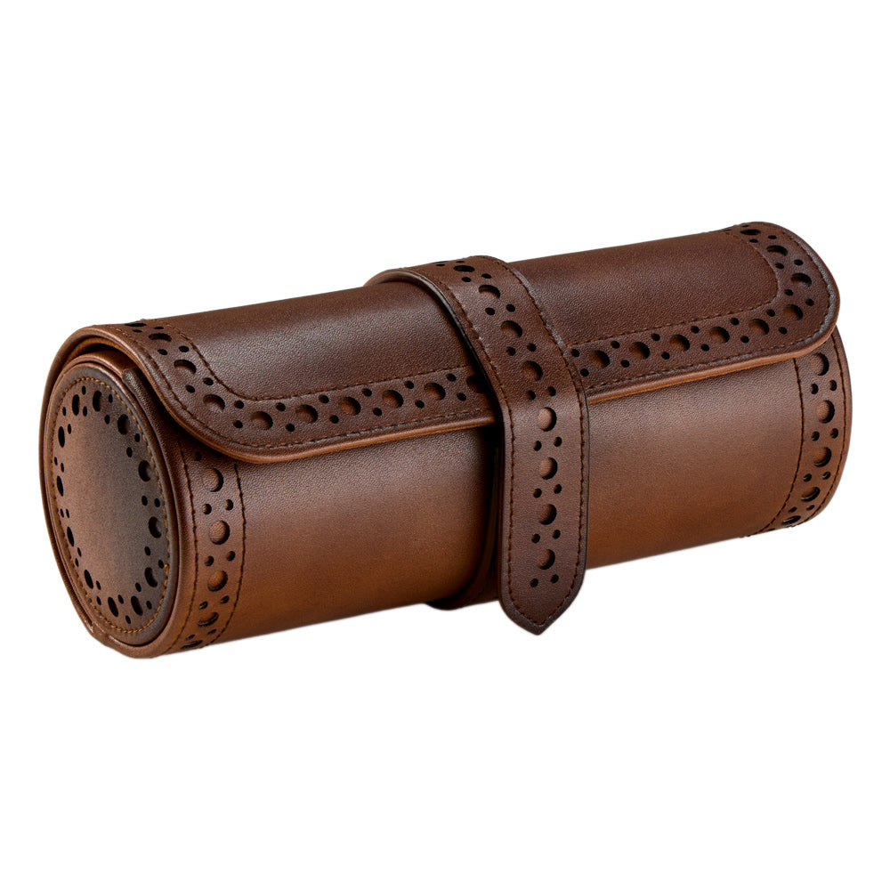 Wolf - Brogue Triple Watch Roll | 443306