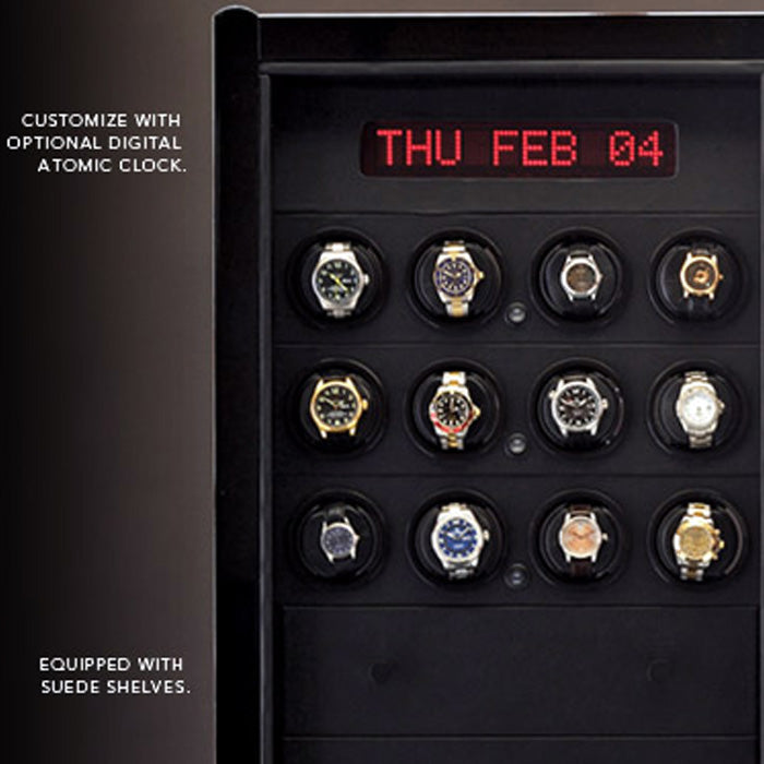 Orbita Avanti 36-Unit Watch Winder In Macassar