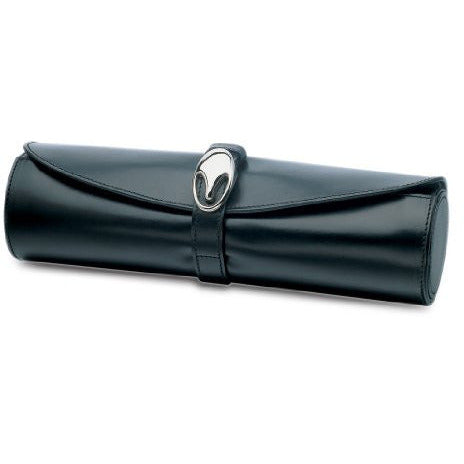 Underwood (London) - Large Watch Storage Roll in Black Leather - Watchwindersplus