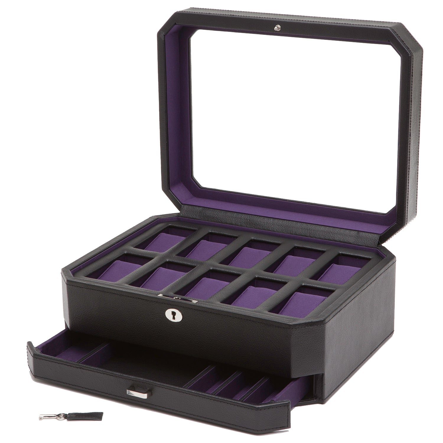 Wolf - Windsor 10-Unit Watch Box with Storage | 458603