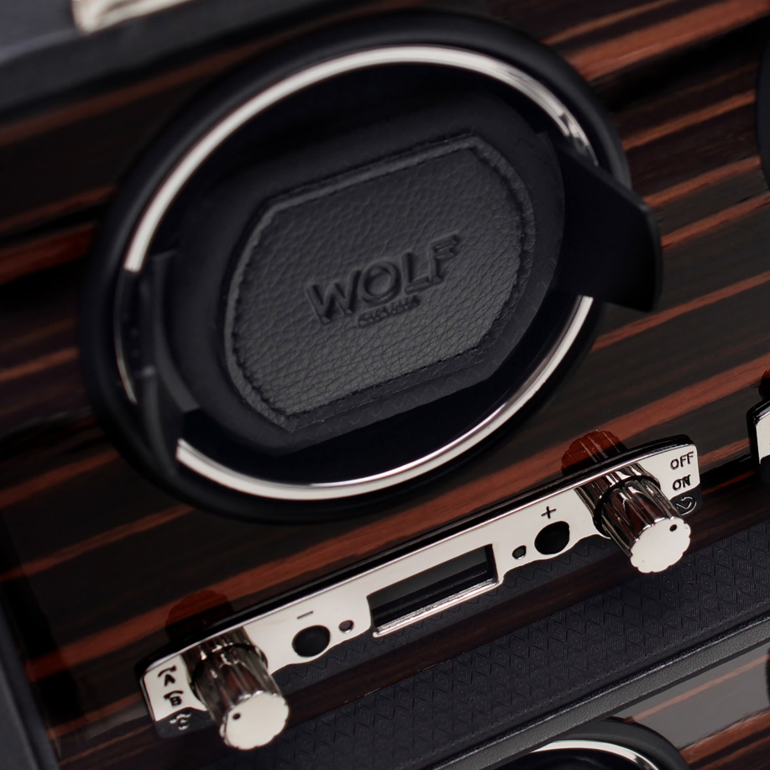 Wolf - Roadster Double Watch Winder with Storage | 457256 - Watchwindersplus