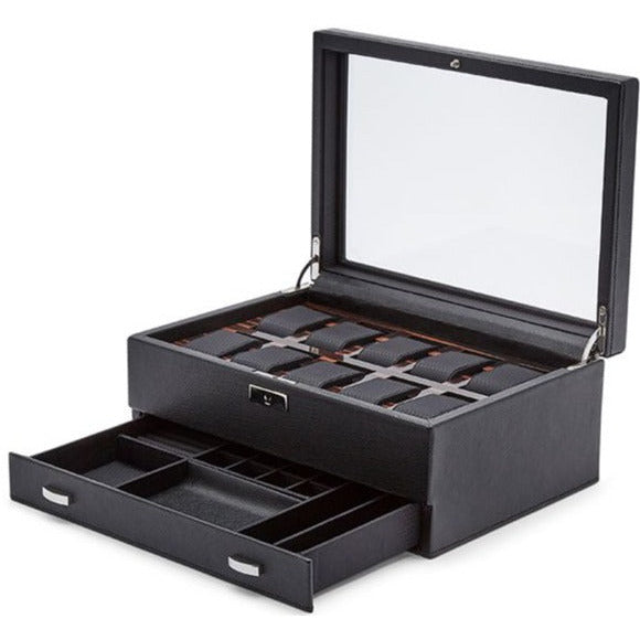 Wolf - Roadster 10-Unit Watch & Jewelry Box  | 477656 - Watchwindersplus