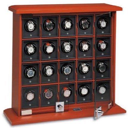 Underwood (London) - 20-Unit Classic Watch Winder in Tan Leather - Watchwindersplus