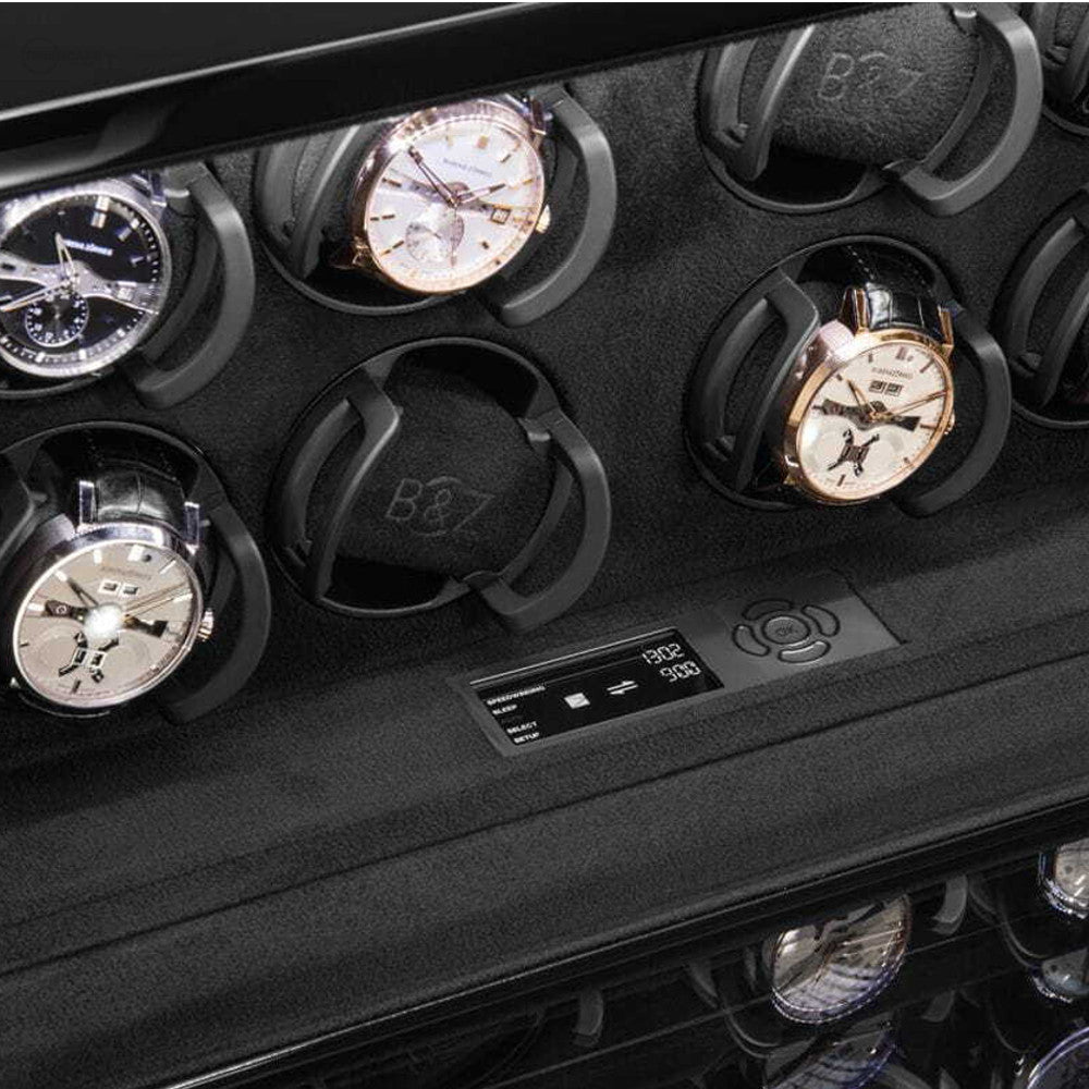 Buben & Zorweg Vantage 8 Time Mover in Carbon - Watchwindersplus