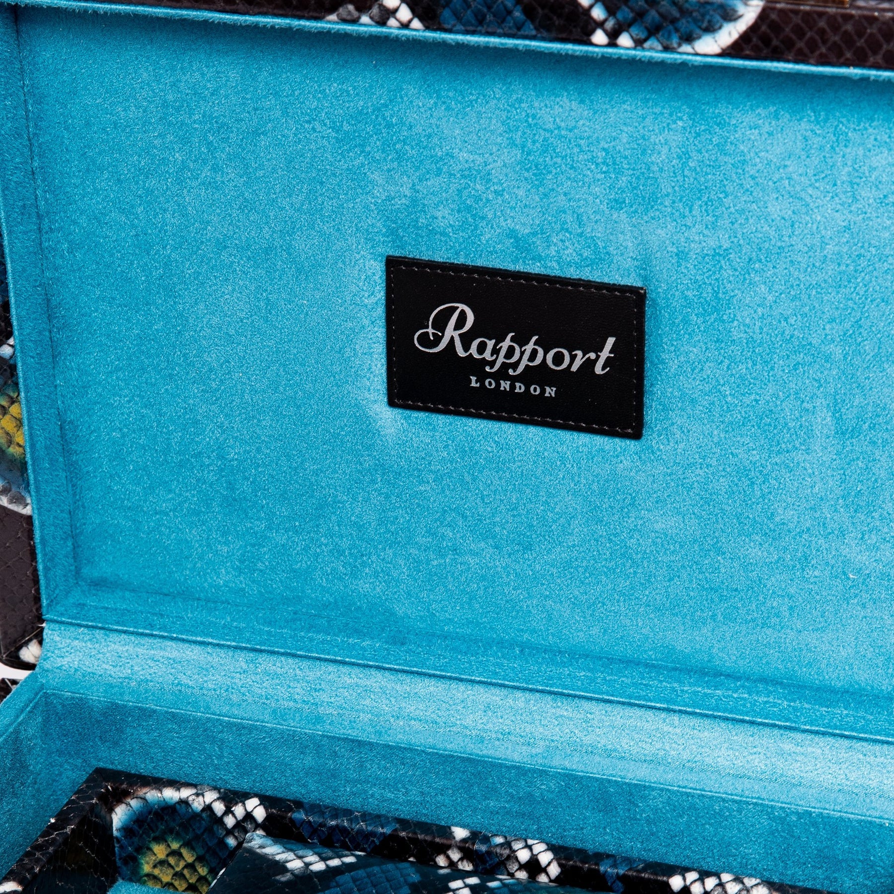 Rapport - Amour Deluxe Jewelry Trunk in Blue Leather | J155