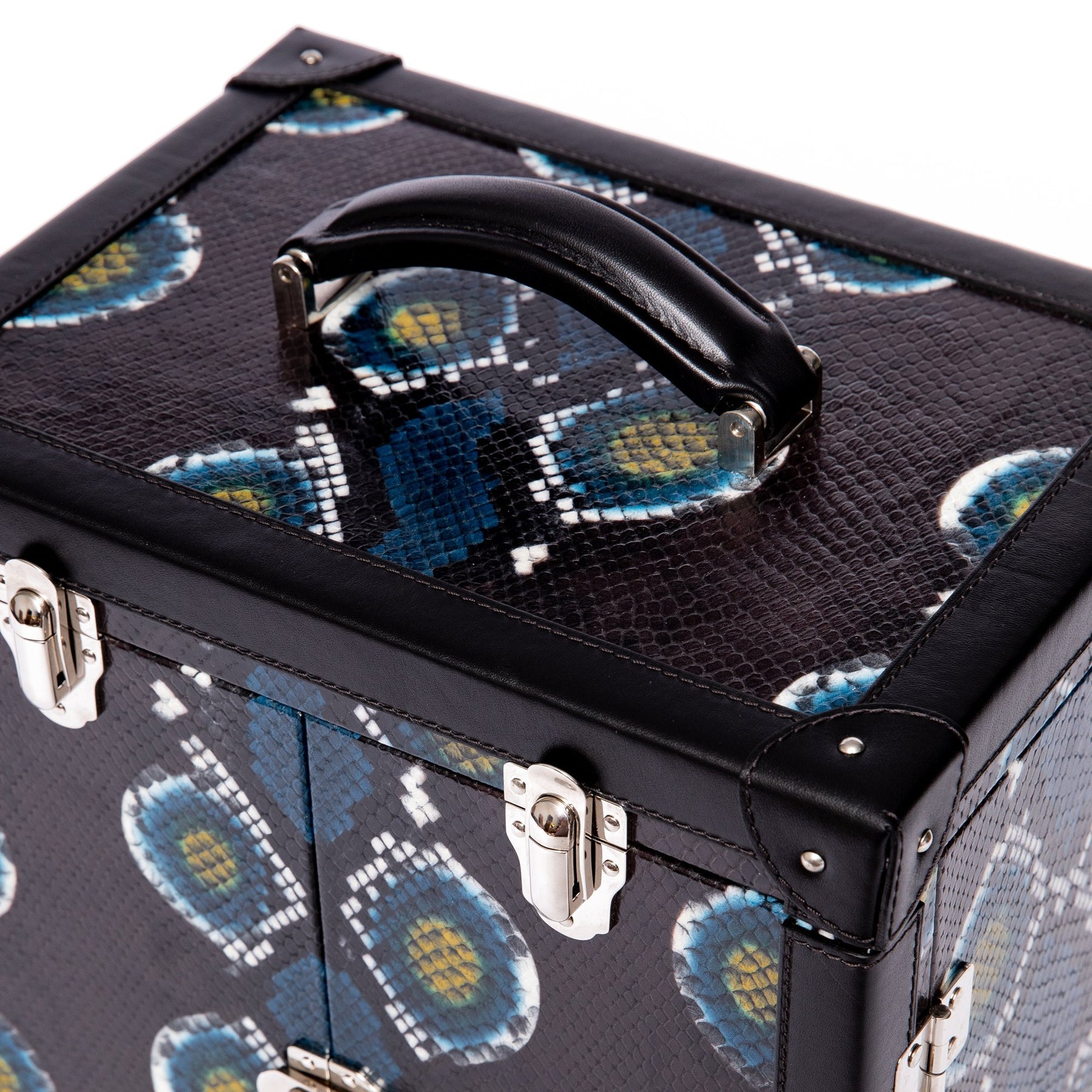 Rapport - Amour Deluxe Jewelry Trunk in Blue Leather | J155