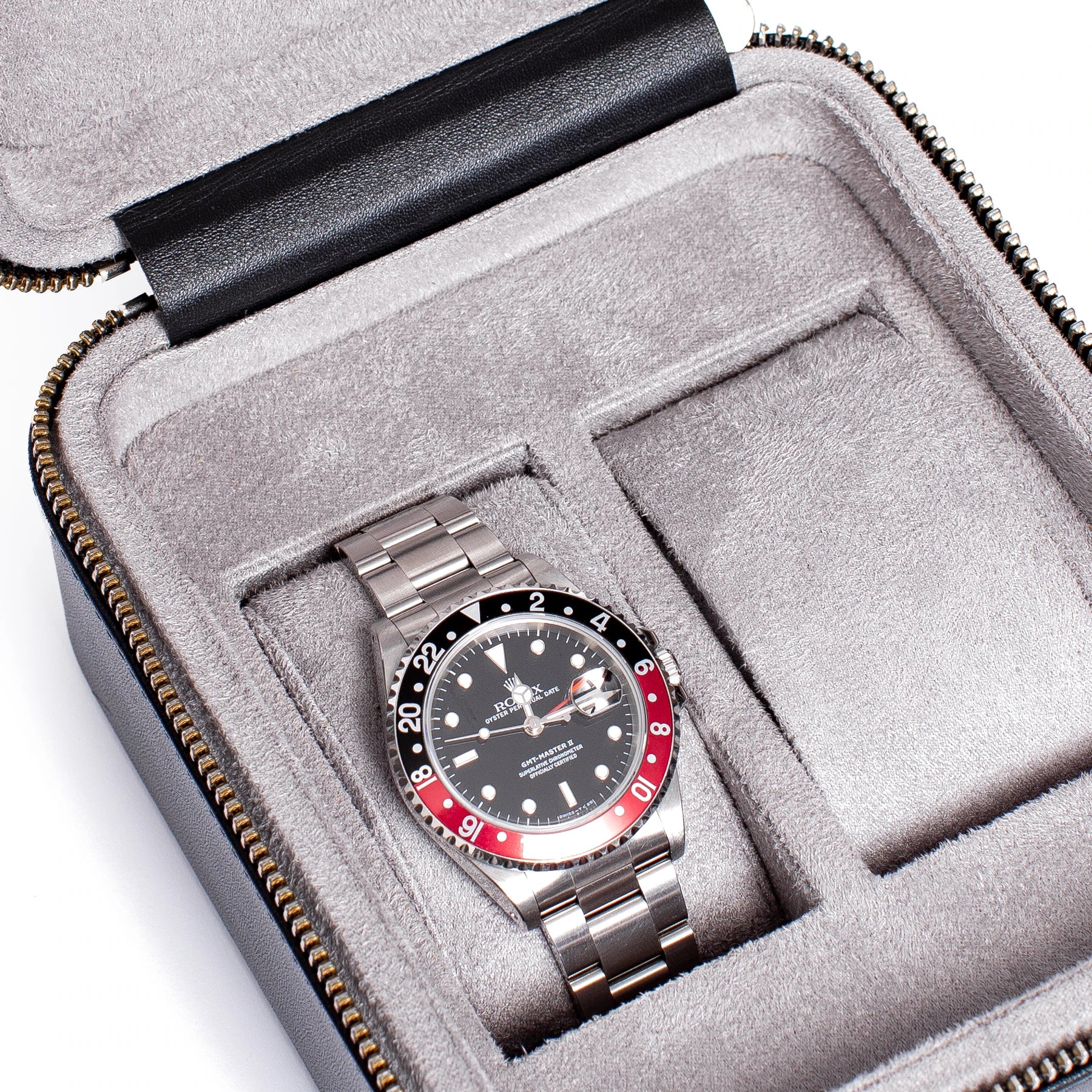 Rapport - Hyde Park Double Watch Case in Black Leather | D261