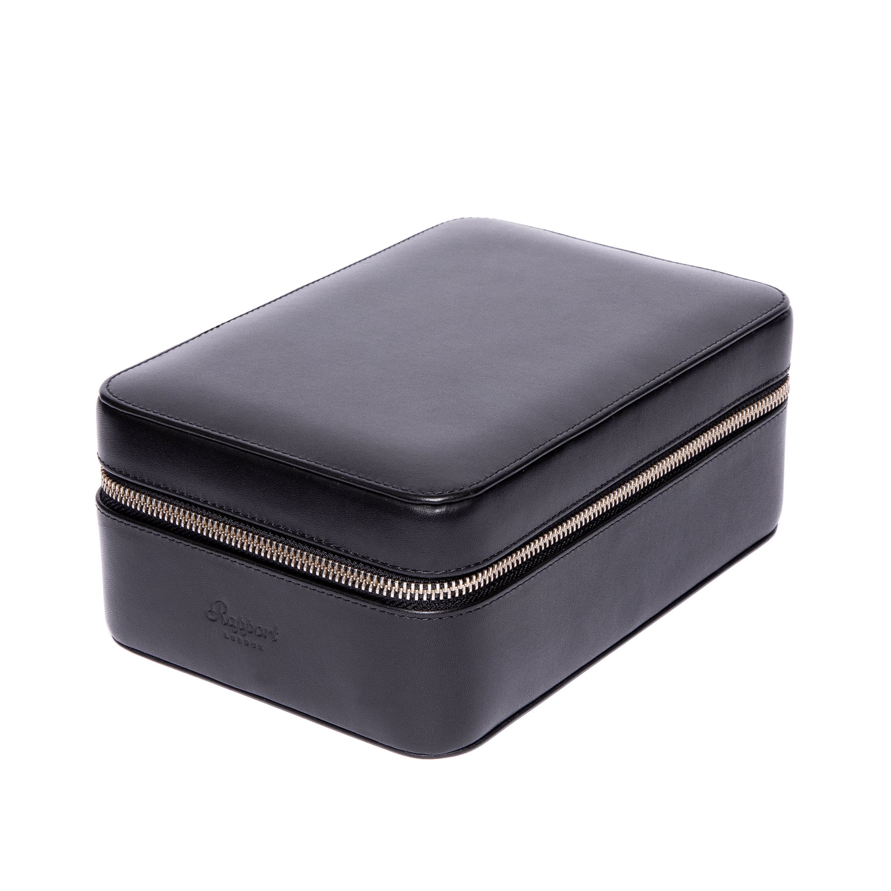 Rapport - Hyde Park Quad Watch Case in Black Leather | D271