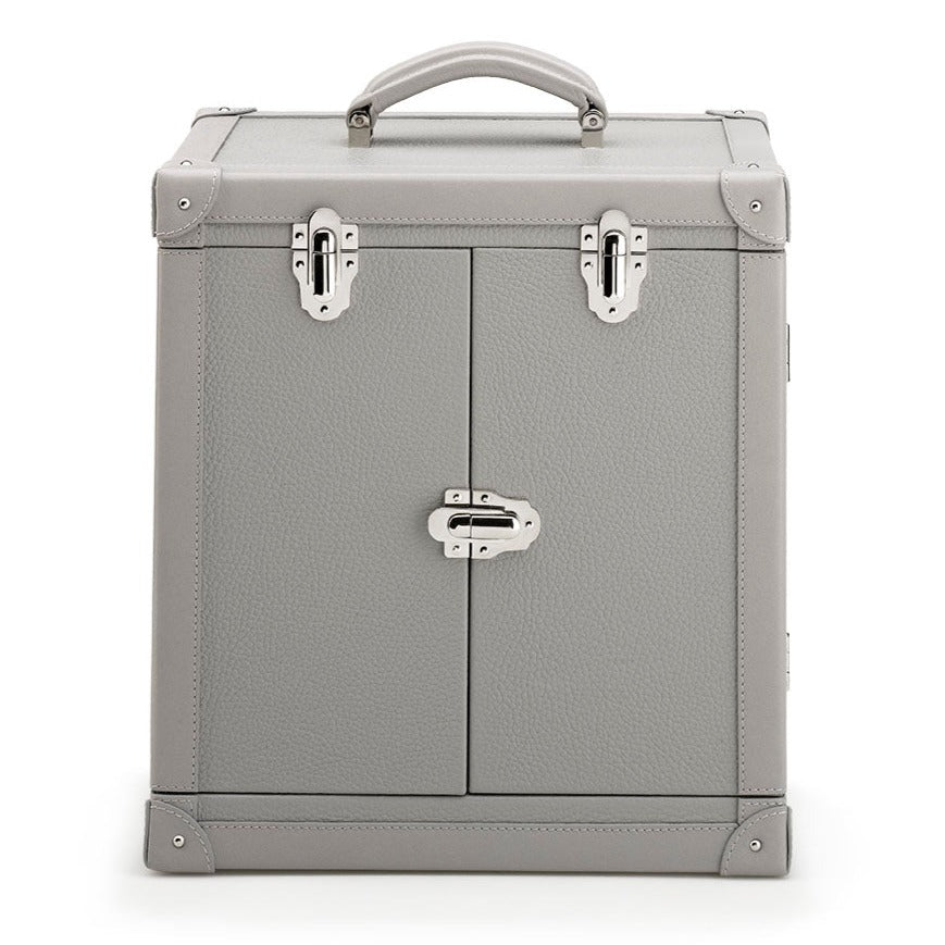 Rapport - Deluxe Jewelry Trunk in Grey Leather | J152