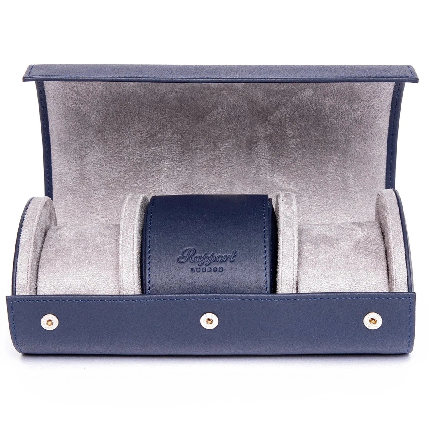 Rapport - Hyde Park Multi Watch Roll in Navy Leather | D286