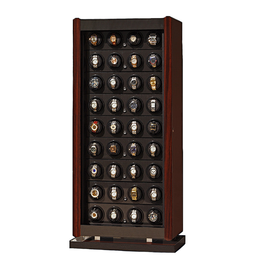 Orbita Avanti 36-Unit Watch Winder In Macassar