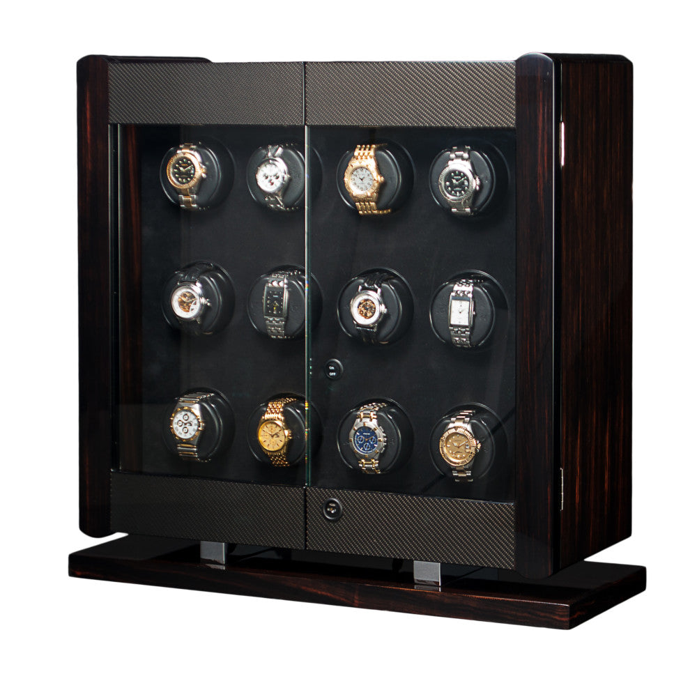 Orbita Avanti 16-Unit Watch Winder In Macassar