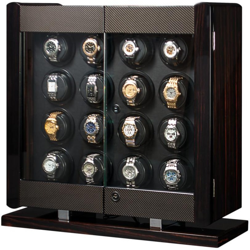 Orbita Avanti 16-Unit Watch Winder In Macassar