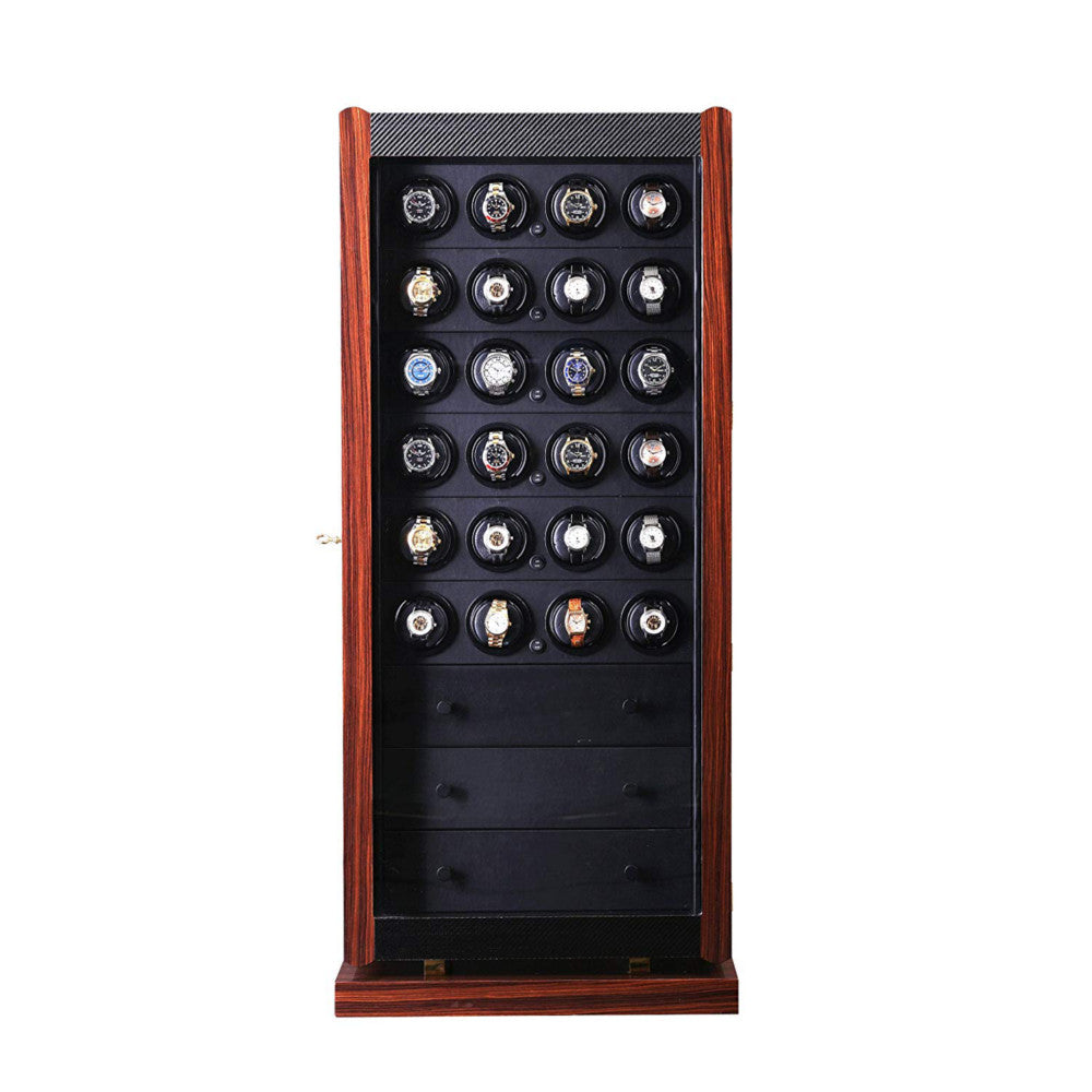 Orbita Avanti 36-Unit Watch Winder In Macassar