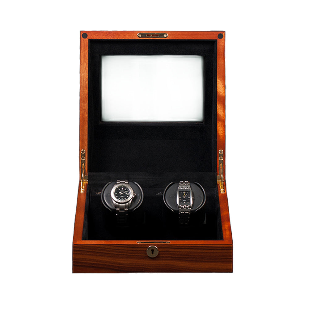 Orbita Siena 3-Unit Watch Winder in Teakwood - Watchwindersplus