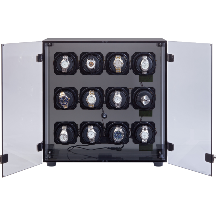 Orbita Milano 12-Unit Watch Winder In Acrylic - Watchwindersplus