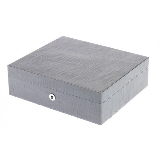 Rapport Heritage Wood Watch Box in Grey L416 - Watchwindersplus