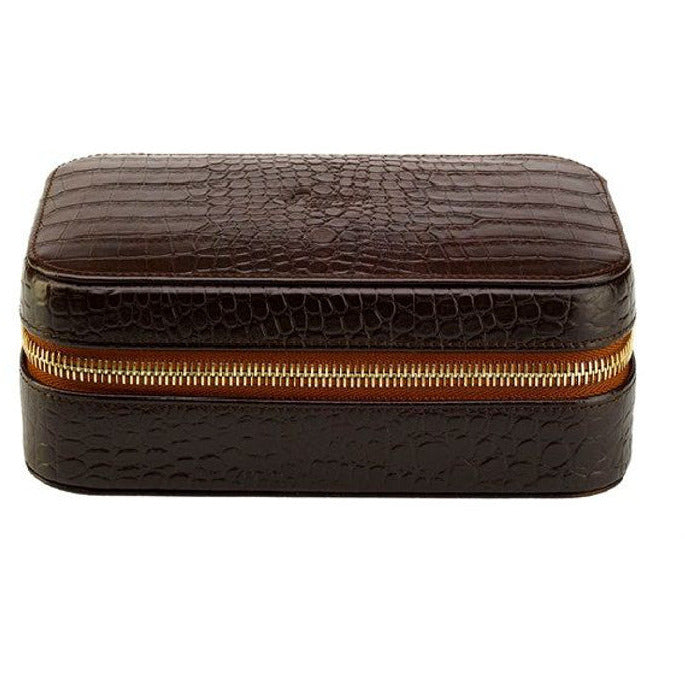 Rapport - Brompton Cigar Case in Brown Croco | C111