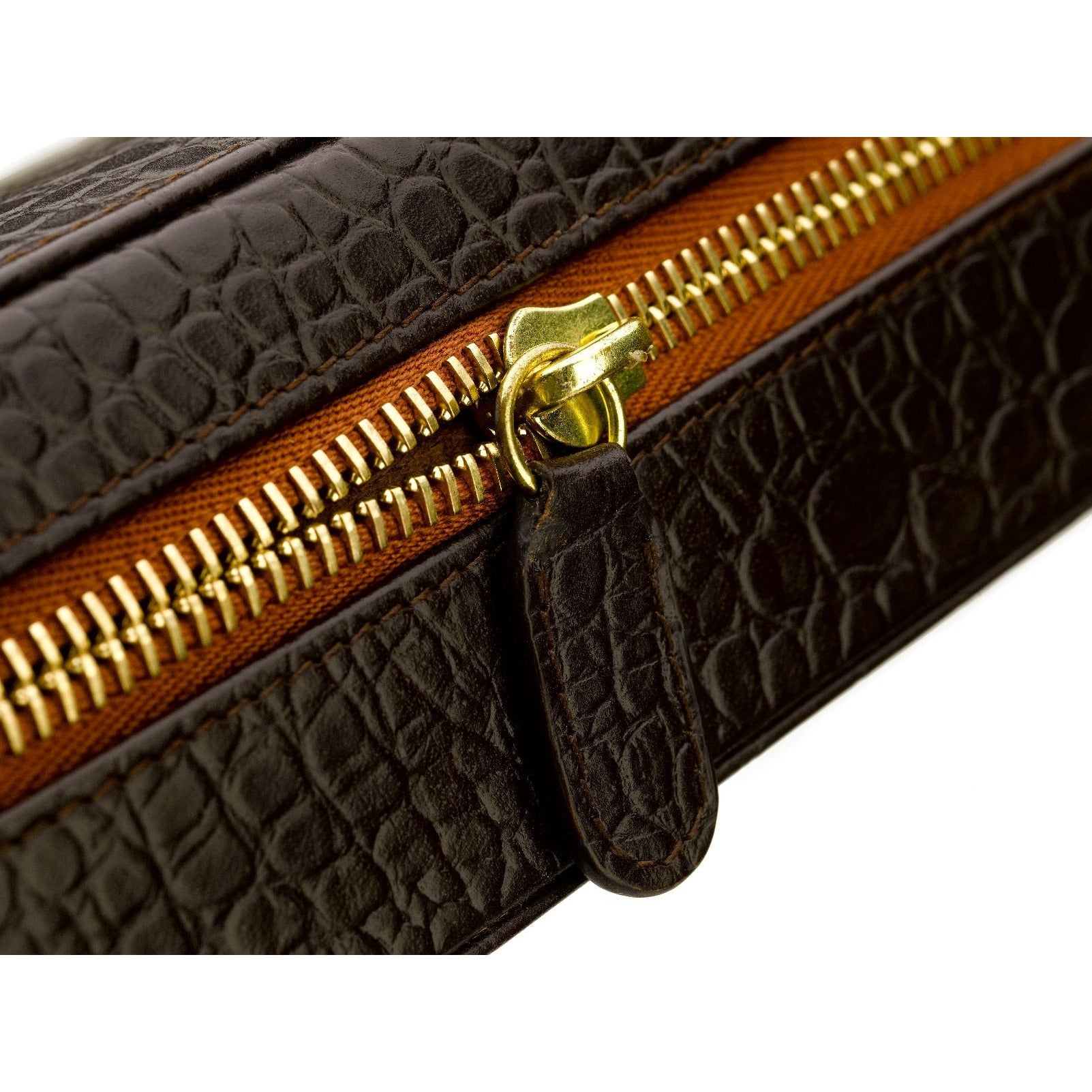 Rapport - Brompton Cigar Case in Brown Croco | C111
