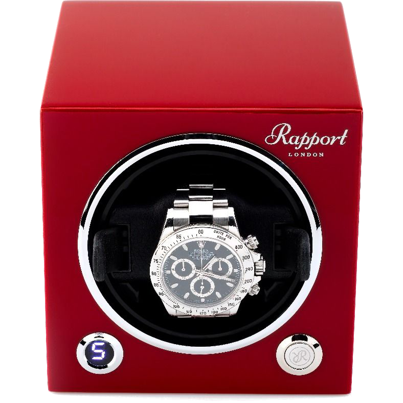Rapport Evolution Single Watch Winder in Red EVO23 Watchwindersplus