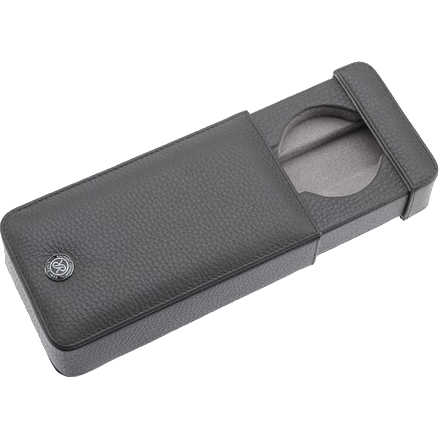 Rapport Berkeley Watch Slipcase Single in Grey Leather D162 - Watchwindersplus