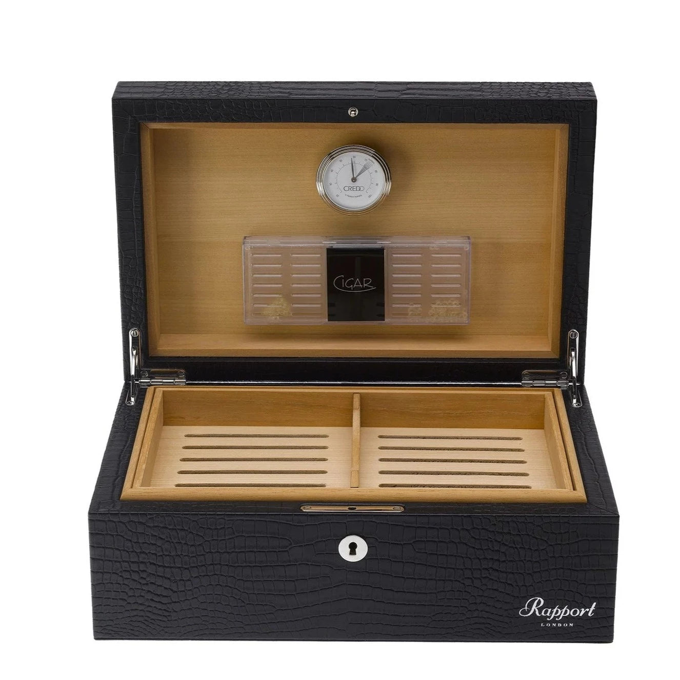 Rapport - Brompton Humidor in Black Croco | D020