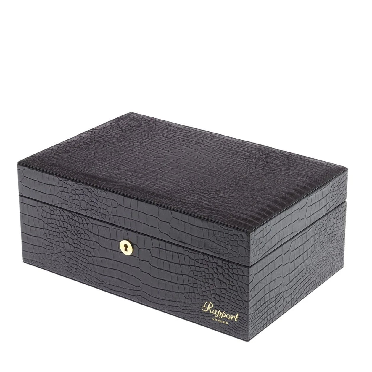 Rapport - Brompton Humidor in Brown Croco | D021