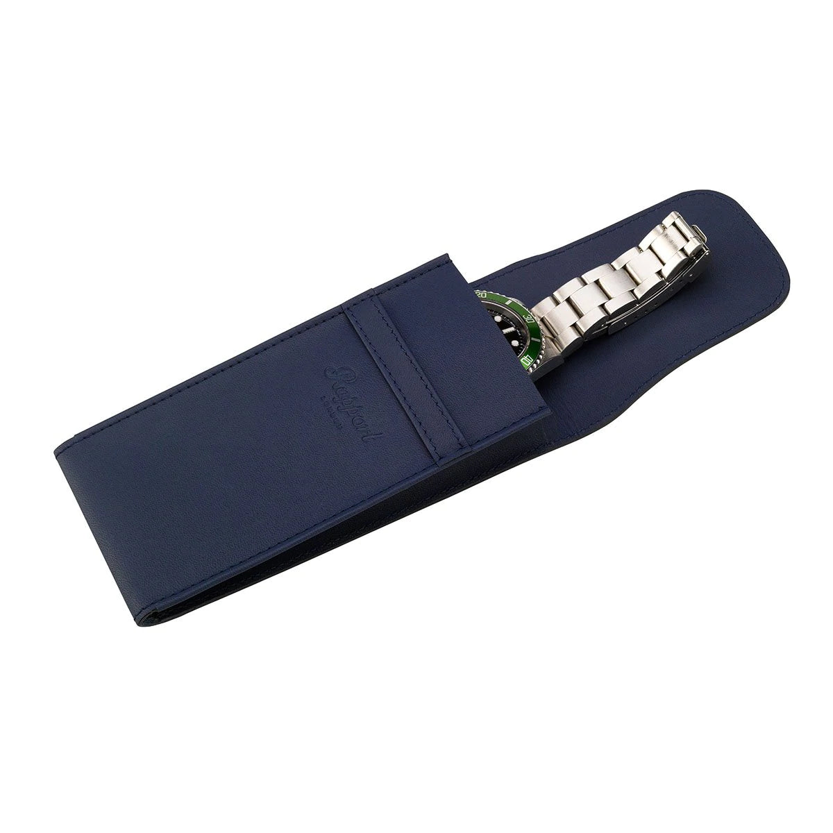 Rapport - Hyde Park Single Watch Pouch in Navy Leather | D288