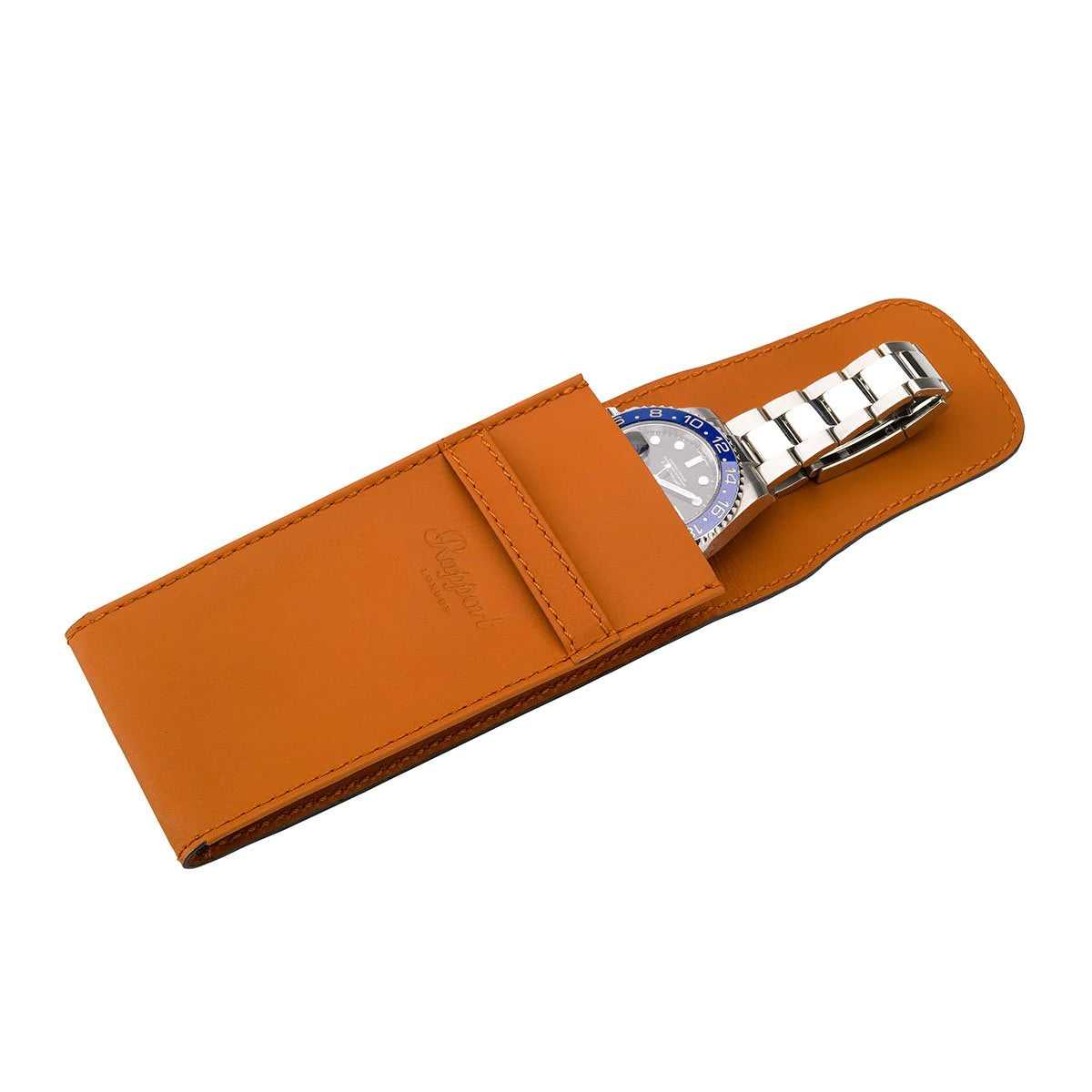 Rapport - Hyde Park Single Watch Pouch in Tan Leather | D287